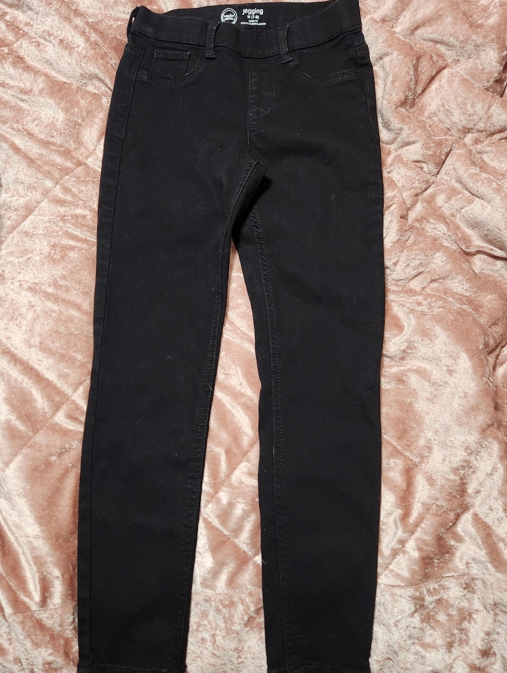 wonder nation Black Jeggings M 7-8 Stretchy Jeans